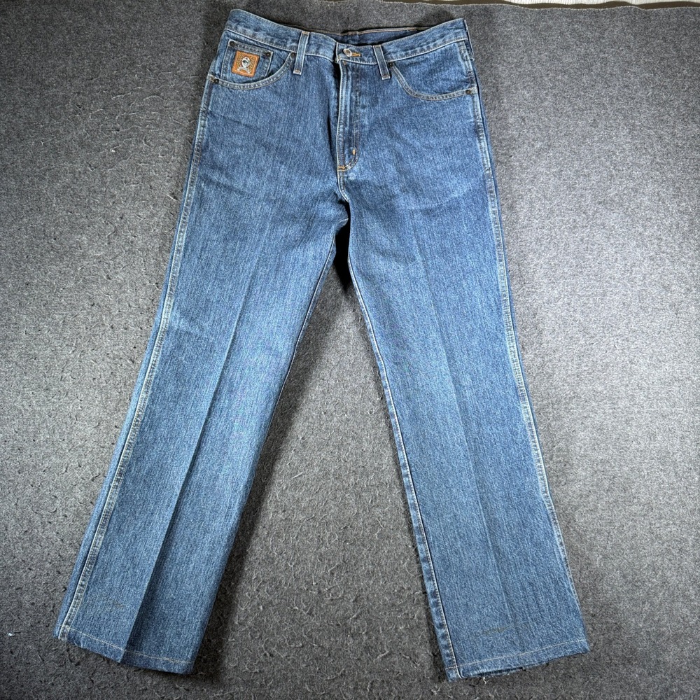 Cinch Green Label Mens Relaxed Straight Leg Blue Denim Jeans 33x30 MB90532002
